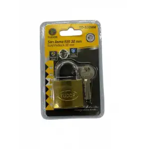 Ennalbur Tudor 32 mm Sarı Asma Kilit