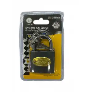 Ennalbur Tudor 38 mm Kısa Gri Asma Kilit