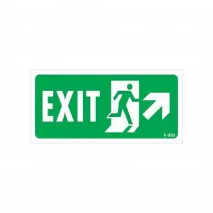 Exit Sağ Yukarı Uyarı Levhası 17,5x25 KOD:959