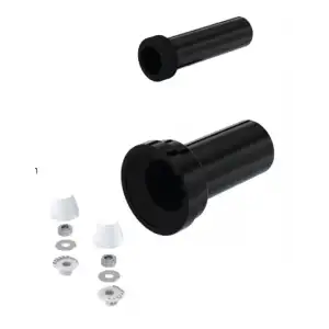 GÖMME REZERVUAR KADA SETİ + M12 KONİK BURÇ VE TAPA ( Q90X220 + Q45X180 mm )