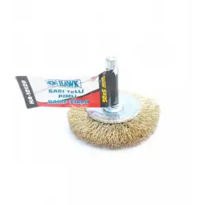Hawk HA10129 Pimli Sarı Tel Daire Fırça 50x6 mm