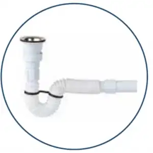 JAPAR - Körüklü Lavabo Sifonu Q32