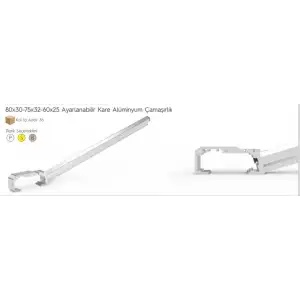 Koral Ayarlı Balkon Çamaşır Askılığı 80X30/60X25