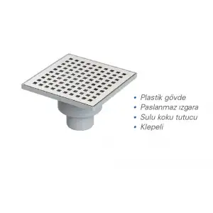 MAXİFLOW - LINE 15X15 70 LİK ALTTAN YER SÜZGECİ