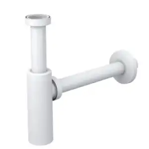 MOON AYARLANABİLİR SİFON - MAT BEYAZ - ABS (MAX. 250 mm)