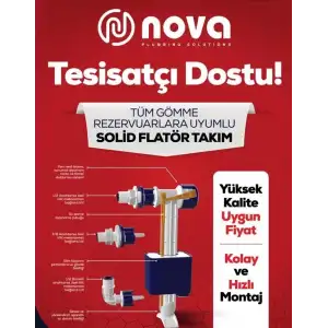NOVA GÖMME REZERVUAR SOLİD FLATÖR