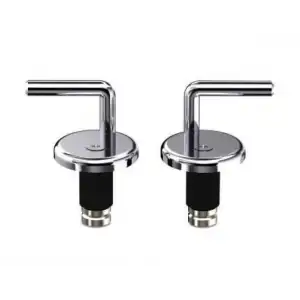 PASLANMAZ KLOZET KAPAK MENTEŞE SETİ - ÜSTTEN SIKMALI