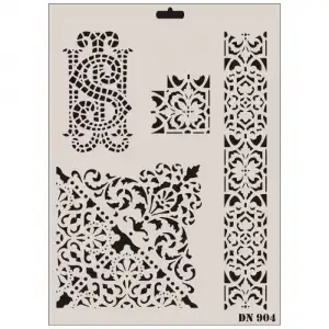 Rich Dantel Seri DN-904 Stencil 35x25 cm