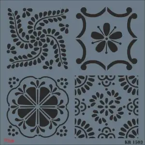 Rich KR 1503 Fayans Stencil 30X30 cm