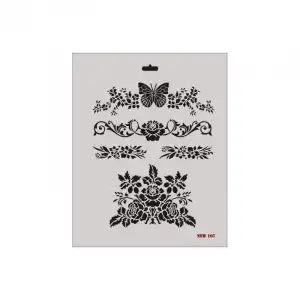 Rich New Seri N-107 Stencil 35x25 cm