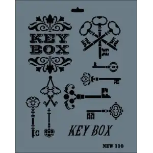 Rich New Seri N-110 Stencil 35x25 cm