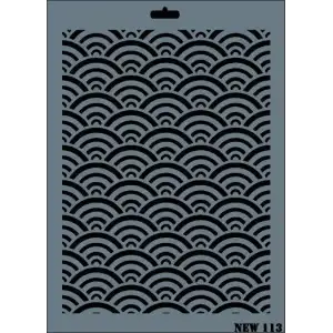 Rich New Seri N-113 Stencil 35x25 cm