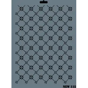 Rich New Seri N-115 Stencil 35x25 cm