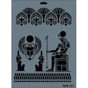 Rich New Seri N-127 Stencil 35x25 cm