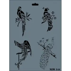 Rich New Seri N-144 Stencil 35x25 cm