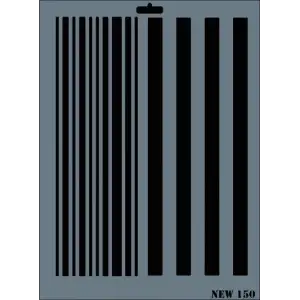 Rich New Seri N-150 Stencil 35x25 cm