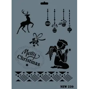 Rich New Seri N-220 Stencil 35x25 cm