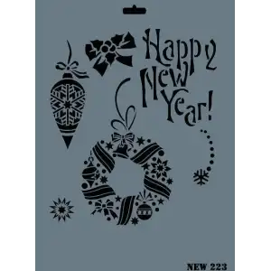 Rich New Seri N-223 Stencil 35x25 cm