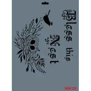 Rich New Seri N-332 Stencil 35x25 cm