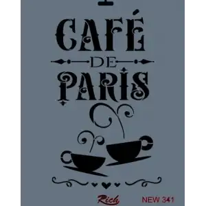 Rich New Seri N-341 Stencil 35x25 cm