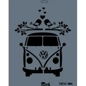 Rich New Seri N-404 Stencil 35x25 cm