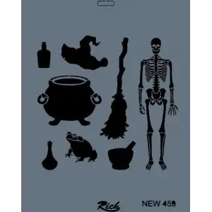 Rich New Seri N-459 Stencil 35x25 cm