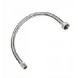 SARIBEY - 3/8 - 1/2 30 CM PASLANMAZ FLEX NİPELLİ HORTUM