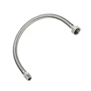 SARIBEY - KALIN 1/2 - 1/2 100 CM PASLANMAZ NİPELLİ FLEX HORTUM