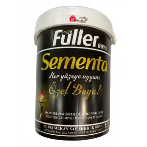 Sementa Özel Su Bazlı Saf Akrilik Boya 1 Litre Bej Beyaz