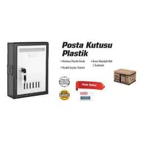 SGS 332 Plastik Posta Kutusu 2 Anahtarlı