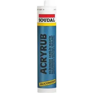 Soudal Acryrub Silikonize Mastik 310 ml Antrasit