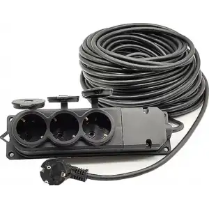 Topart 01558 20 Metre Grup Prizli Uzatma 3X2,5 Kablo