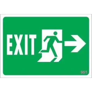 Yangın Çıkış Uyarı Levhası 17,5x25 KOD:951