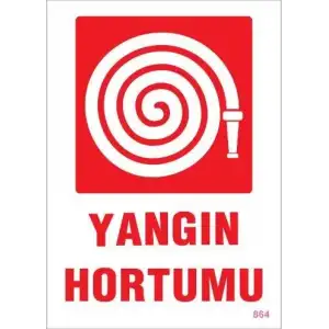 Yangın Hortumu Uyarı Levhası 25x35 KOD:864