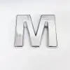 Cemax M Harfi  3,75 cm Krom Yapışkanlı