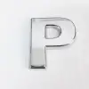 Cemax P Harfi  3,75 cm Krom Yapışkanlı