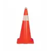 Ennalbur Esnek Kırılmaz Trafik Konisi Tek Reflektörlü 50 cm