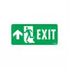Exit Yukarı Sol Ok İşaretli Uyarı Levhası 17,5x25 KOD:956