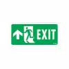 Exit Yukarı Sol Ok İşaretli Uyarı Levhası 17,5x25 KOD:956