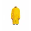 Kapüşonlu Sarı PVC Yağmurluk XXL