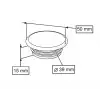 LAVABO DELİK TAPASI Q50X18 mm