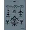 Rich New Seri N-103 Stencil 35x25 cm