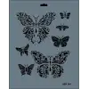 Rich New Seri N-104 Stencil 35x25 cm