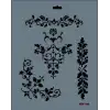 Rich New Seri N-105 Stencil 35x25 cm