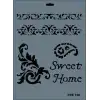 Rich New Seri N-108 Stencil 35x25 cm