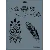 Rich New Seri N-119 Stencil 35x25 cm