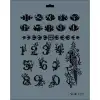 Rich New Seri N-123 Stencil 35x25 cm