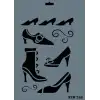 Rich New Seri N-258 Stencil 35x25 cm