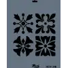Rich New Seri N-348 Stencil 35x25 cm