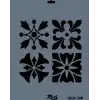 Rich New Seri N-348 Stencil 35x25 cm